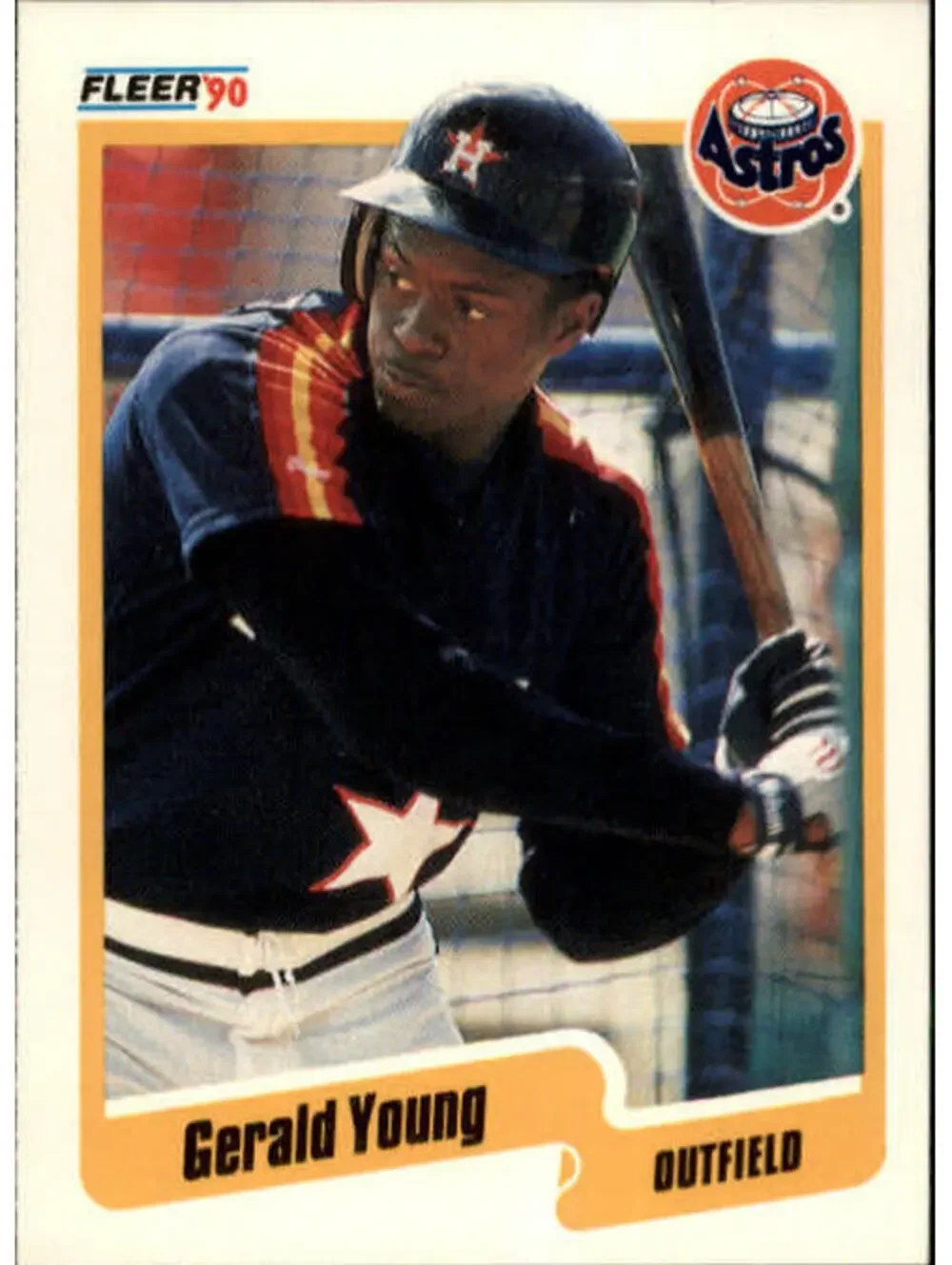 1990 Gerald Young Fleer Baseball Card #241